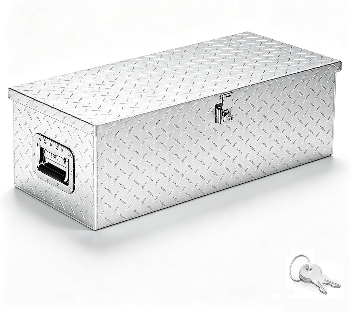 tuffiom 30" aluminum truck bed tool box, heavy, main product view