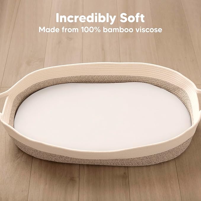 2-Pack Baby Bassinet Sheets Girl, Boy - Image 2