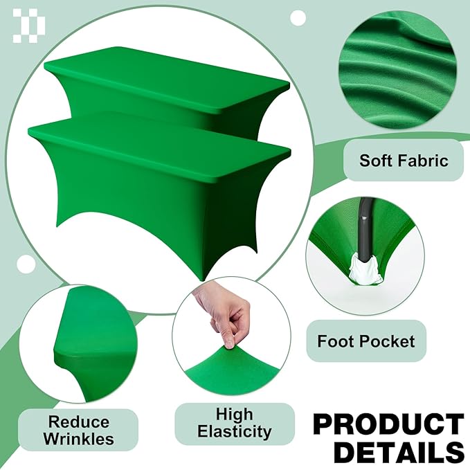Trlyc 2 Pack 4FT Spandex Table Cloth - Image 3