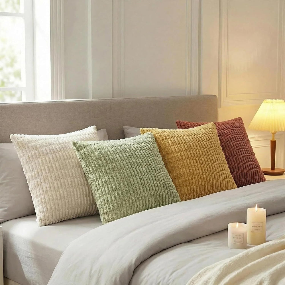 Fancy Homi 4 Packs Decorative Throw Pillow Covers for Living Room Couch Bed, ...