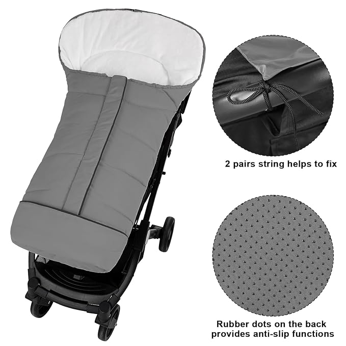 Yoofoss Stroller Cover for Winter, Toddler Stroller Footmuff Universal for Most - Image 7
