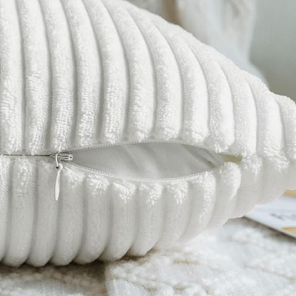 MIULEE Winter Pack of 2 Corduroy Pillow Covers Super Soft Throw Pillow Covers - Image 3