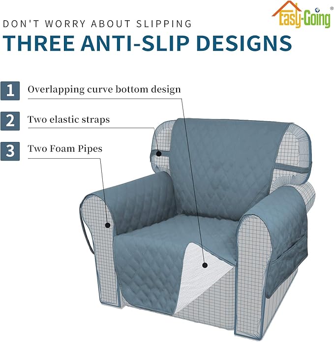 Easy-Going Sofa Slipcover Oversized Sofa Cover Waterproof Couch Cover Furniture - Image 3