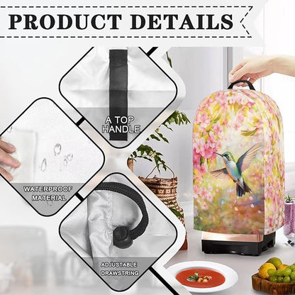 Birds Flower Blender Dust Cover Stand Mixer or Coffee Maker Appliance Covers - Image 5