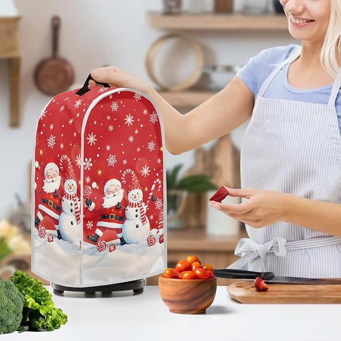 Christmas Blender Cover for Kitchen Cute Food Processor Dust Cover - Image 2