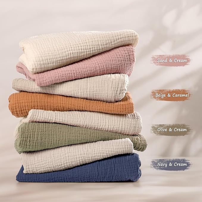 lulumoon Baby Muslin Bassinet Sheets: Cotton Bassinet Sheets Neutral - Image 4