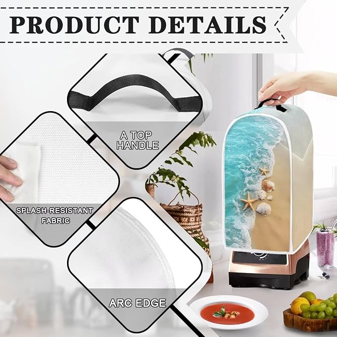 Print Dust Blender Covers For Kitchen Food Processor Covers for Women Stand - Image 4