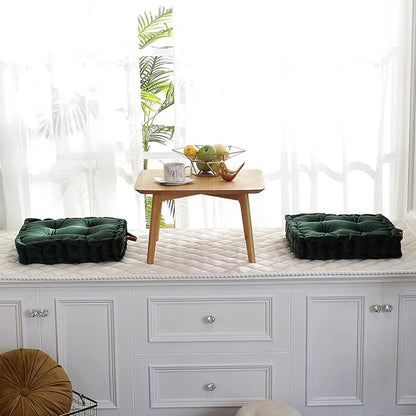 vctops Square Solid Color Velvet Seat Cushion - Image 4