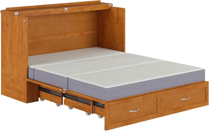 afi, hamilton queen murphy bed chest with 6", view 17