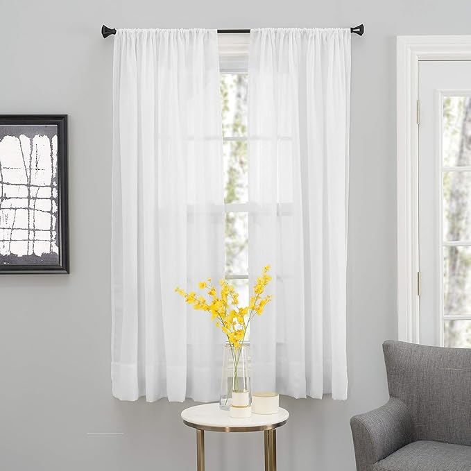SmartSheer Thermoregulating Semi-Sheer Linen Curtains – Energy-Saving Privacy by SmartSheer