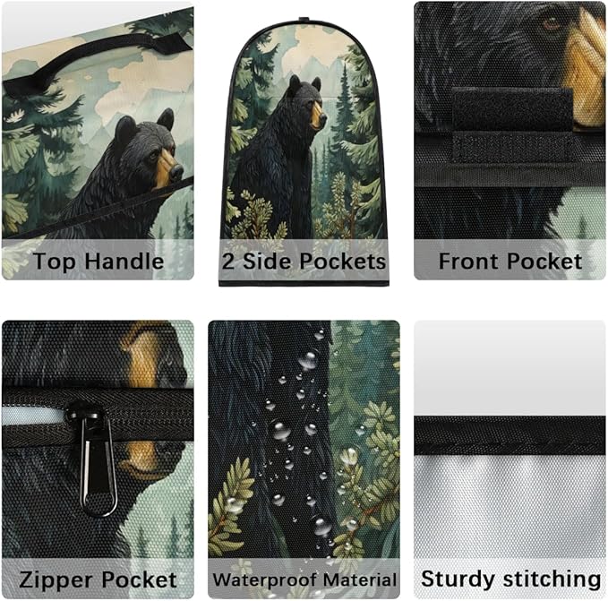 Kitchen Appliance Cover Fits 6-8 Quarts Mixer & Coffee Maker, Bear Dust Cover - Image 4