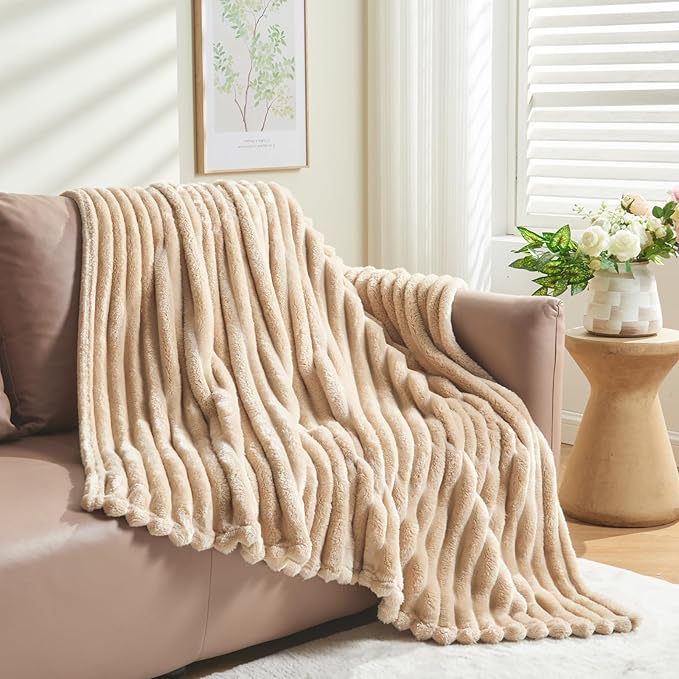 NEWCOSPLAY Super Soft Throw Blanket Brown Premium Silky Flannel Fleece 3D - Image 8