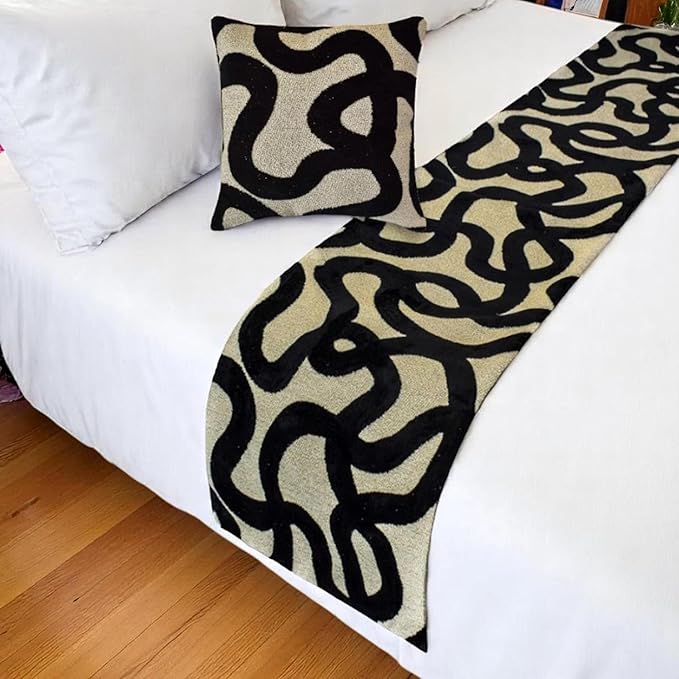 The HomeCentric Black Bed Runner - Image 5