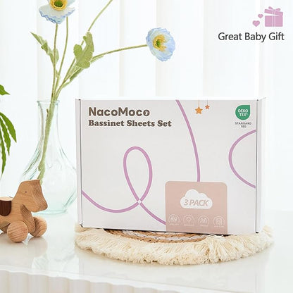 3 Pack Soft Strecthy Bassinet Sheets - Image 6