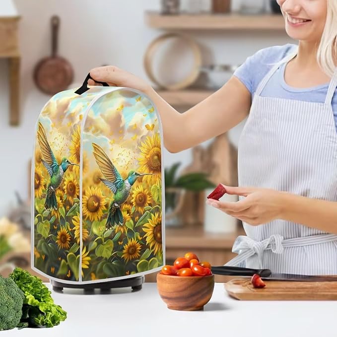 Hummingbird Kitchen Blender Dust Cover Coffee Maker Appliance Covers Sunflower - Image 2