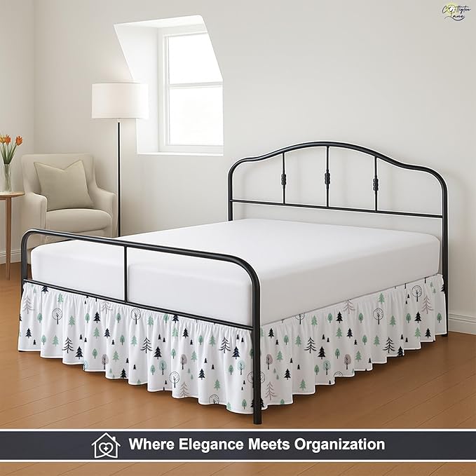 Cottington Lane Ruffled Bed Skirt Full Size - Image 8