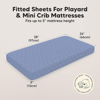 2-Pack Mini Crib Sheets Fitted - Image 3