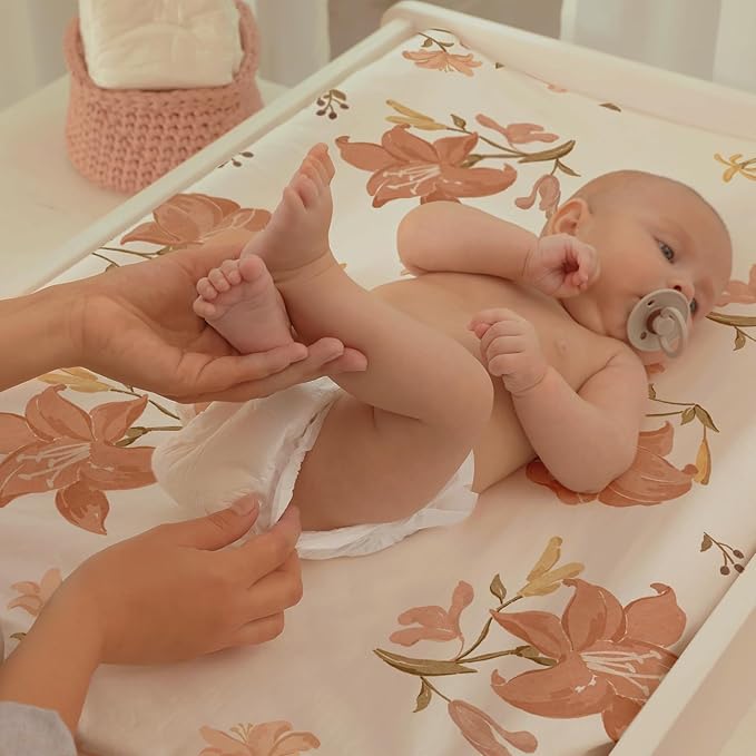 Gllquen Baby Bassinet Sheets Set 2-Pack, Breathable Cozy Bassinet Fitted Sheet - Image 9