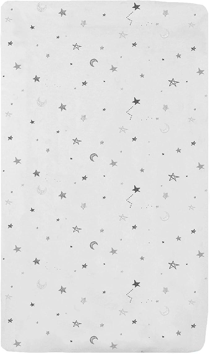 American Baby Company 15" x 33" Fitted Bassinet Sheet, Printed 100% Natural by AmericanBabyCompany
