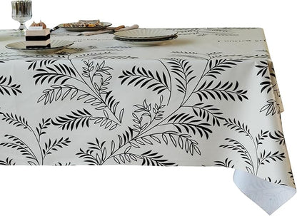 Rectangle Table Cloth, 100% Waterproof Tablecloth OilProof SpillProof Vinyl by Unknown
