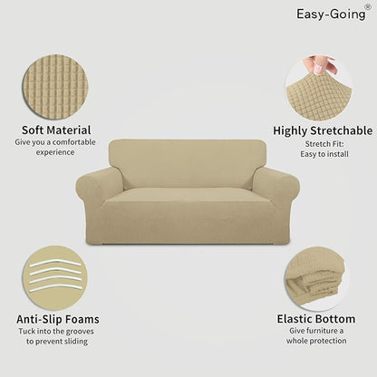 Easy-Going Stretch Oversized Loveseat Slipcover 1-Piece Sofa Cover Furniture - Image 3
