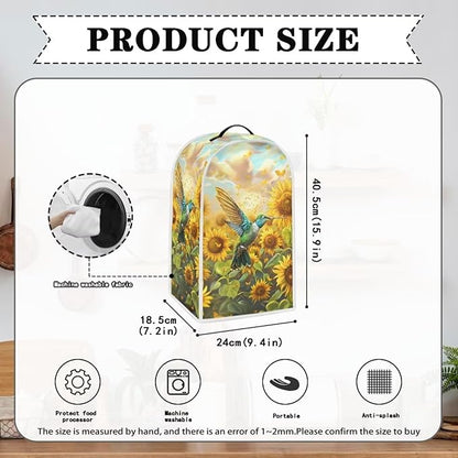 Hummingbird Kitchen Blender Dust Cover Coffee Maker Appliance Covers Sunflower - Image 4