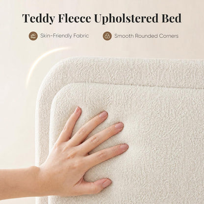sweetcrispy full bed frame with adjustable headboard, luxurious, close-up detail