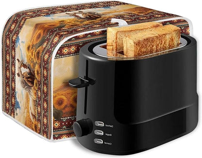 Aztec Horse Sunflower Printed Oven Cover Toaster Cover - Image 7