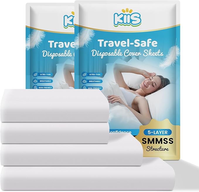 KIIS Travel-Safe Disposable Cover Sheets by KIIS