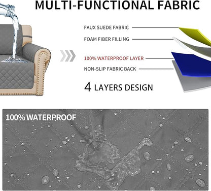Easy-Going Waterproof Oversized Loveseat Covers Leakproof Couch Cover - Image 3