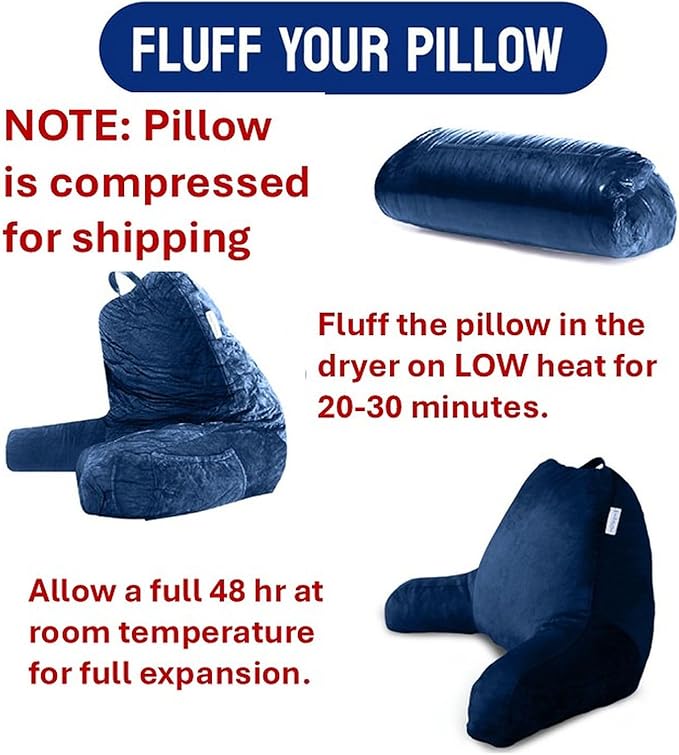 ComfortSpa Reading Pillow for Kids Teens Adult, Back Rest Pillow - Image 3