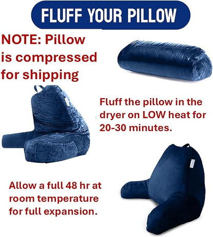 ComfortSpa Reading Pillow for Kids Teens Adult, Back Rest Pillow - Image 3