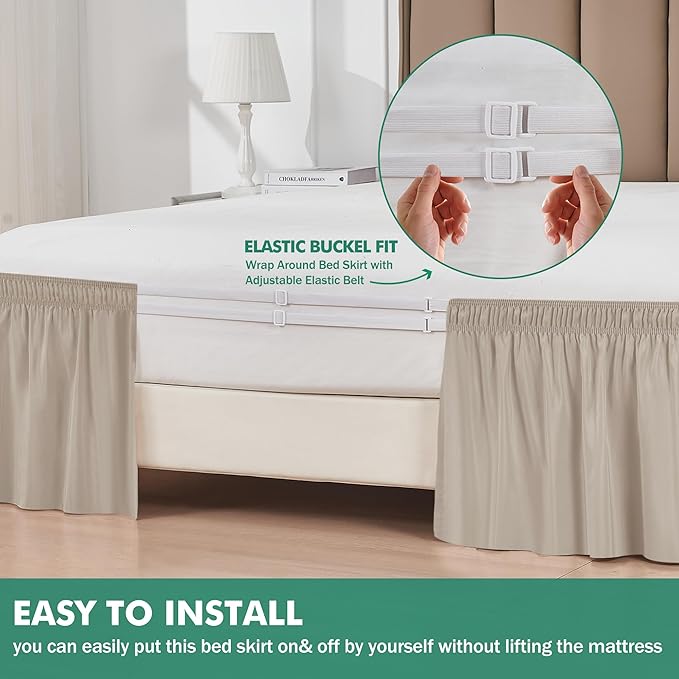 Biscaynebay Wrap Around Bed Skirts - Image 3