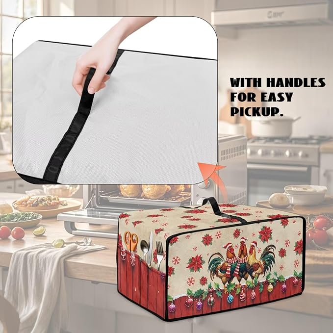 Christmas Toaster Oven Dust Cover - Image 4