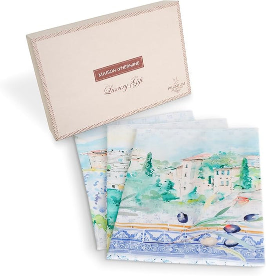 Maison d' Hermine Kitchen Towel 100% Combed Cotton Premium Set of 3 by MaisondHermine