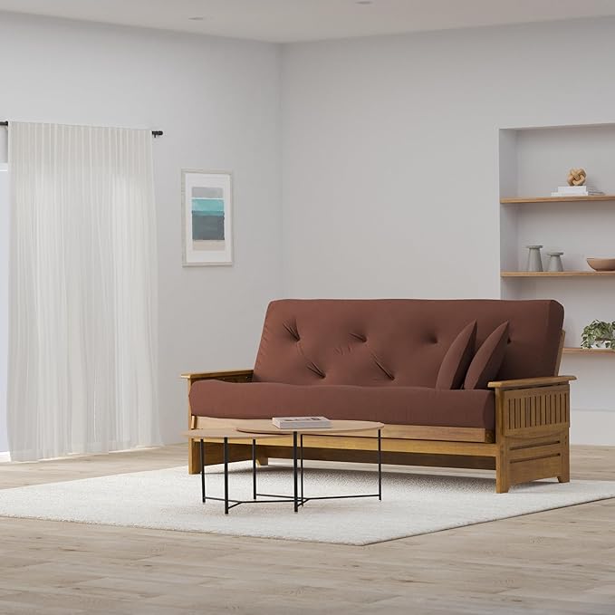 Nirvana Futons Brentwood Tray Arm Futon Sofabed Set - Image 2