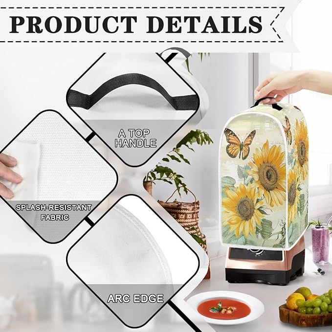 Sunflower Butterfly Blender Dust Covers - Image 3