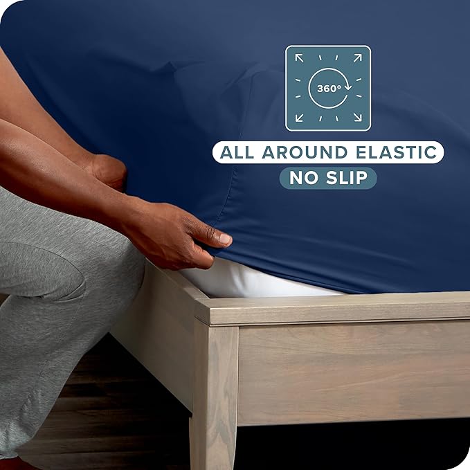 Bare Home 2-Pack Fitted Bottom Sheets Twin XL - Image 3