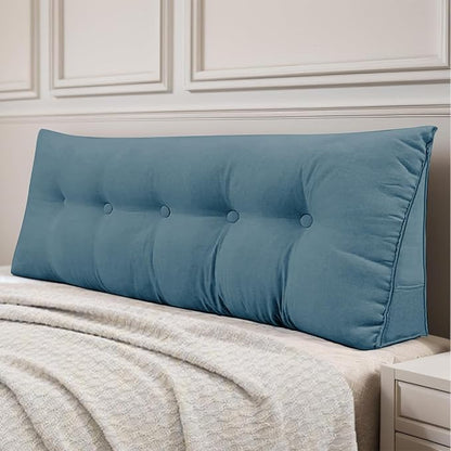Headboard Pillow Queen, Large Triangular Wedge Headboard Pillow by DANGHOOGYFurnitureCushions