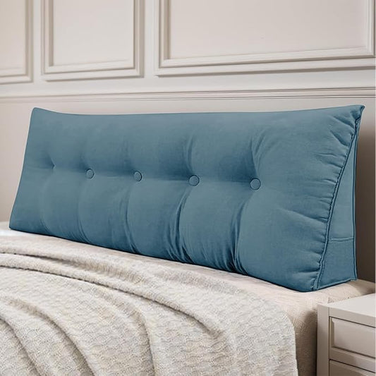 Headboard Pillow Queen, Large Triangular Wedge Headboard Pillow by DANGHOOGYFurnitureCushions