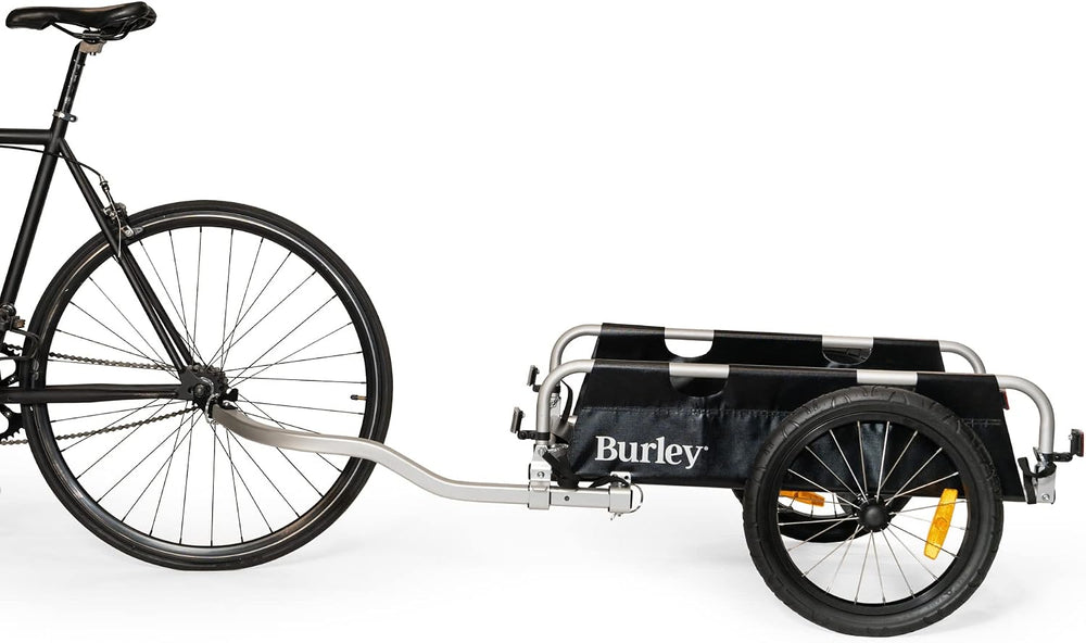 Burley Flatbed Bicycle Trailer (FLATBED) Holds Long Items, Up to 100 lbs (45 ...