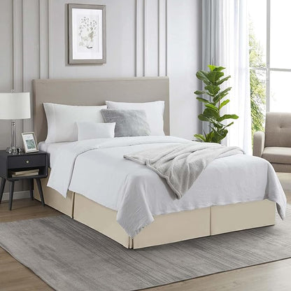 Nestl Cream Bed Skirt Queen Size - Image 4