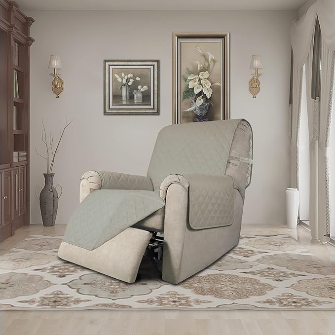 Easy-Going Recliner Chair Slipcover Reversible Sofa Cover Water Resistant Couch - Image 2