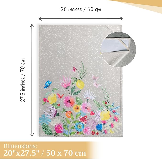 Maison d' Hermine Kitchen Towels Set of 2 100% Cotton 27.50" x 20" Reusable - Image 4