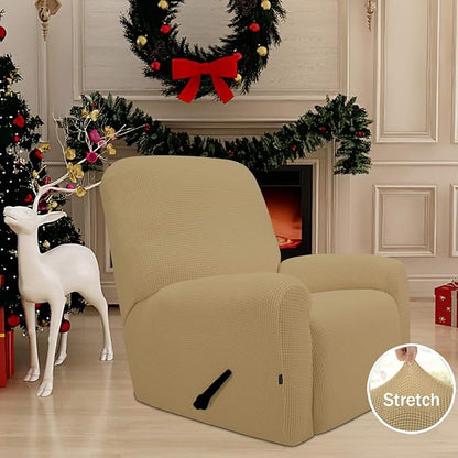 Easy-Going Recliner Stretch Sofa Slipcover Sofa Cover 4-Pieces Furniture - Image 2
