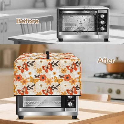 Microwave Oven Universal Dust Cover, Butterfly Waterproof Polyester Fabric Dust - Image 4