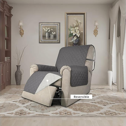 Easy-Going Recliner Chair Slipcover Reversible Sofa Cover Water Resistant Couch - Image 2
