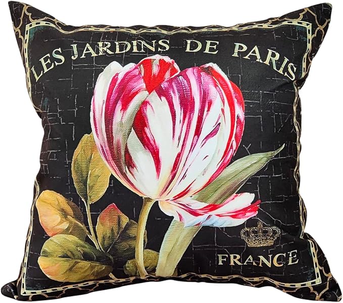 Elegant Velvet Floral Throw Pillow Cover Double Sides Handmake Flower by whooplaArt