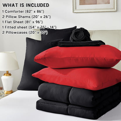 anluoer full size comforter sets 7 pieces, bed on a desk or shelf