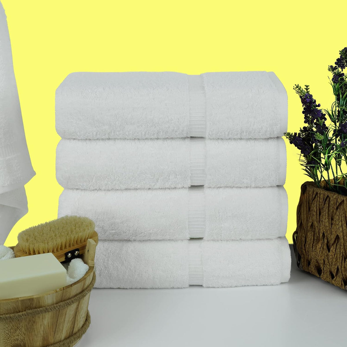 chakir turkish linens 100% cotton 4-pack bath towels, main product view